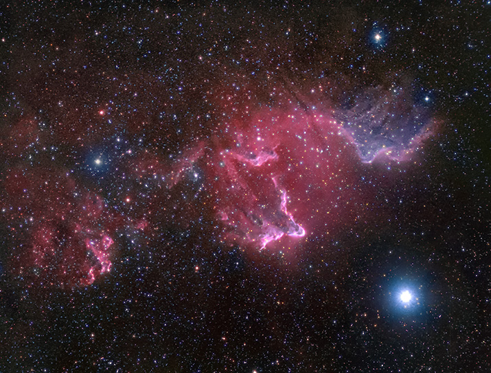 IC 59 & 63 - The Gamma Cas Nebula