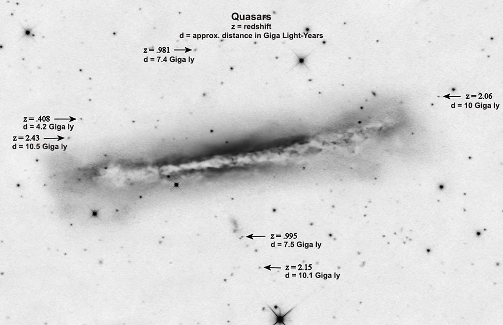 Quasars - ngc3628